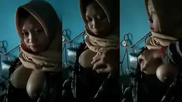 Bokep Jilbab ABG Pasrah Dada Diremas Keras poster
