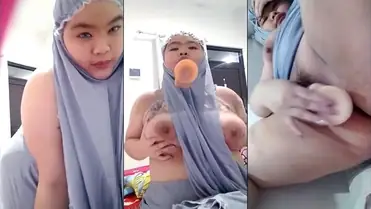 Jilbab Tobrut Colmek Pakai Mukena Becek Nagih poster
