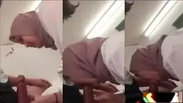 Karyawan Hijab Main Belakang Pas Jam Kerja Panas poster